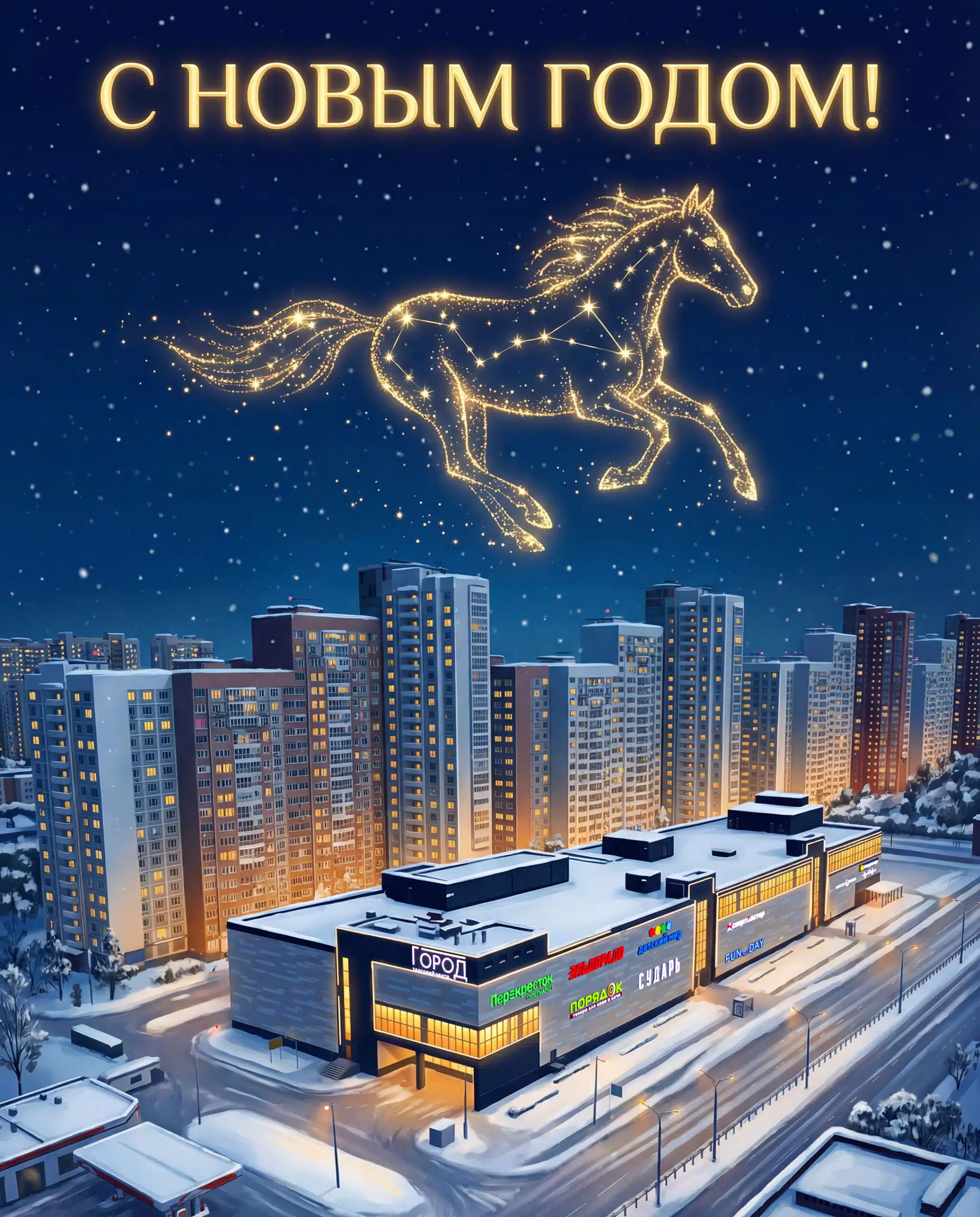 С Новым 2026 годом, Долгопрудный! 🎄🐎